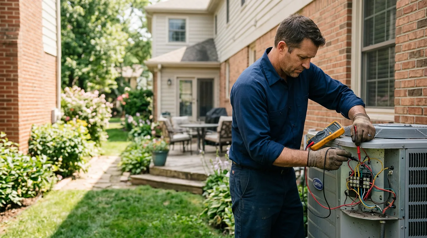 HVAC technician working near Tampico, IL
